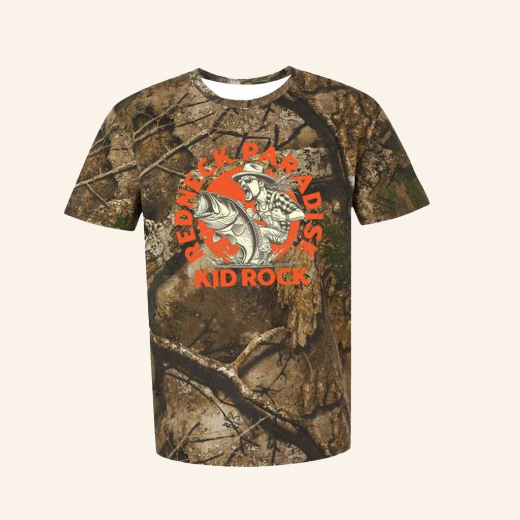 Kid Rock Merch Redneck Paradise Camo Shirt Gifts For Father