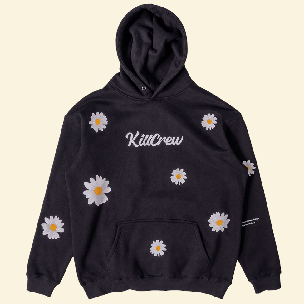 Kill Crew Hoodie Kill Crew Merch Daisy Black Hoodie Awesome Mother's Day Birthday Gifts 2025