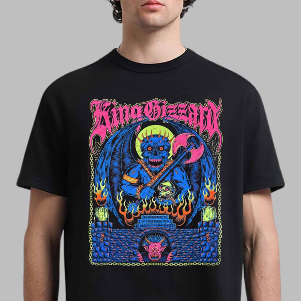 King Gizzard And The Lizard Wizard Poster For Show In St Augustine Florida At St Augustine Amphitheatre T-Shirt Fan Apparel