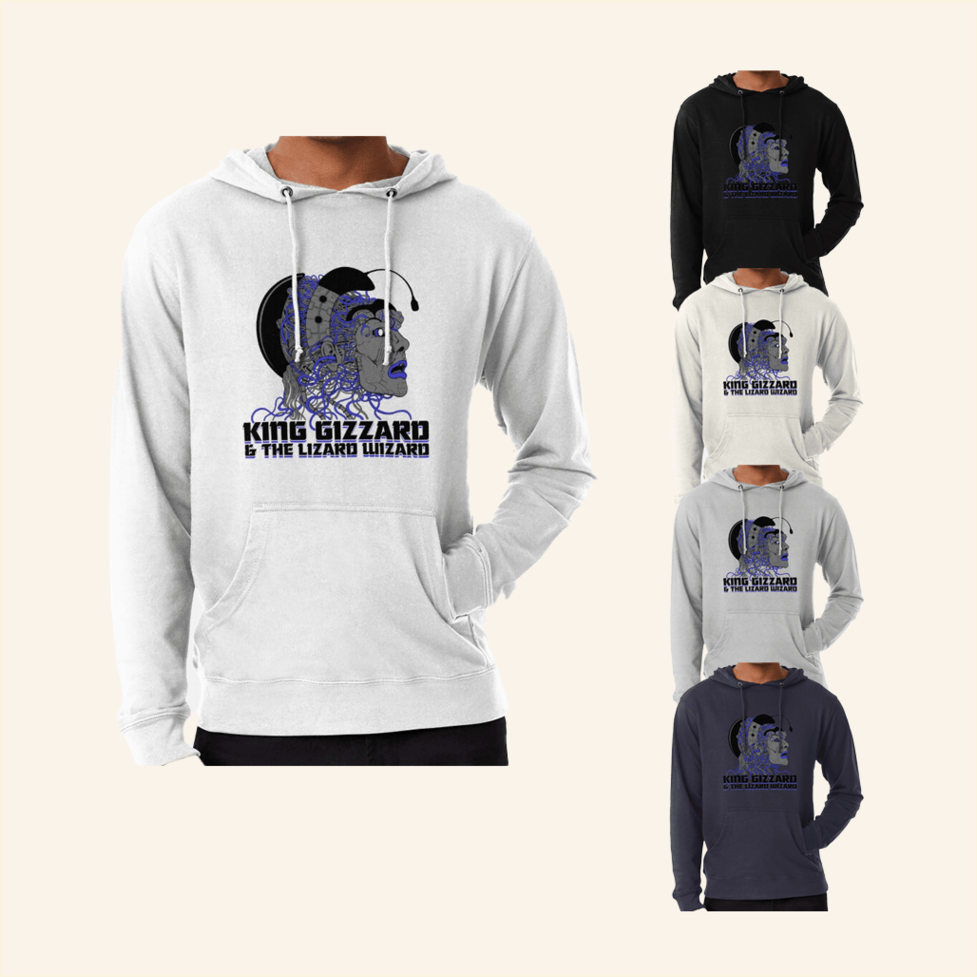 King Gizzard Vintage 2019 Tour Hoodie King Gizzard Merch Gift Ideas For Dad BFF Birthday Gifts