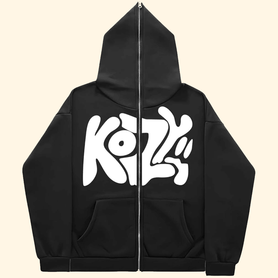 Kozy Hoodie Kozy Face Full Zip Up Hoodie Last Minute Father'sDay Birthday Gifts BFF Gifts