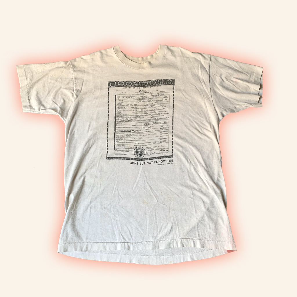 Kurt Cobain Nirvana Certificate Of Death Shirt Unique Gift For Boyfriend