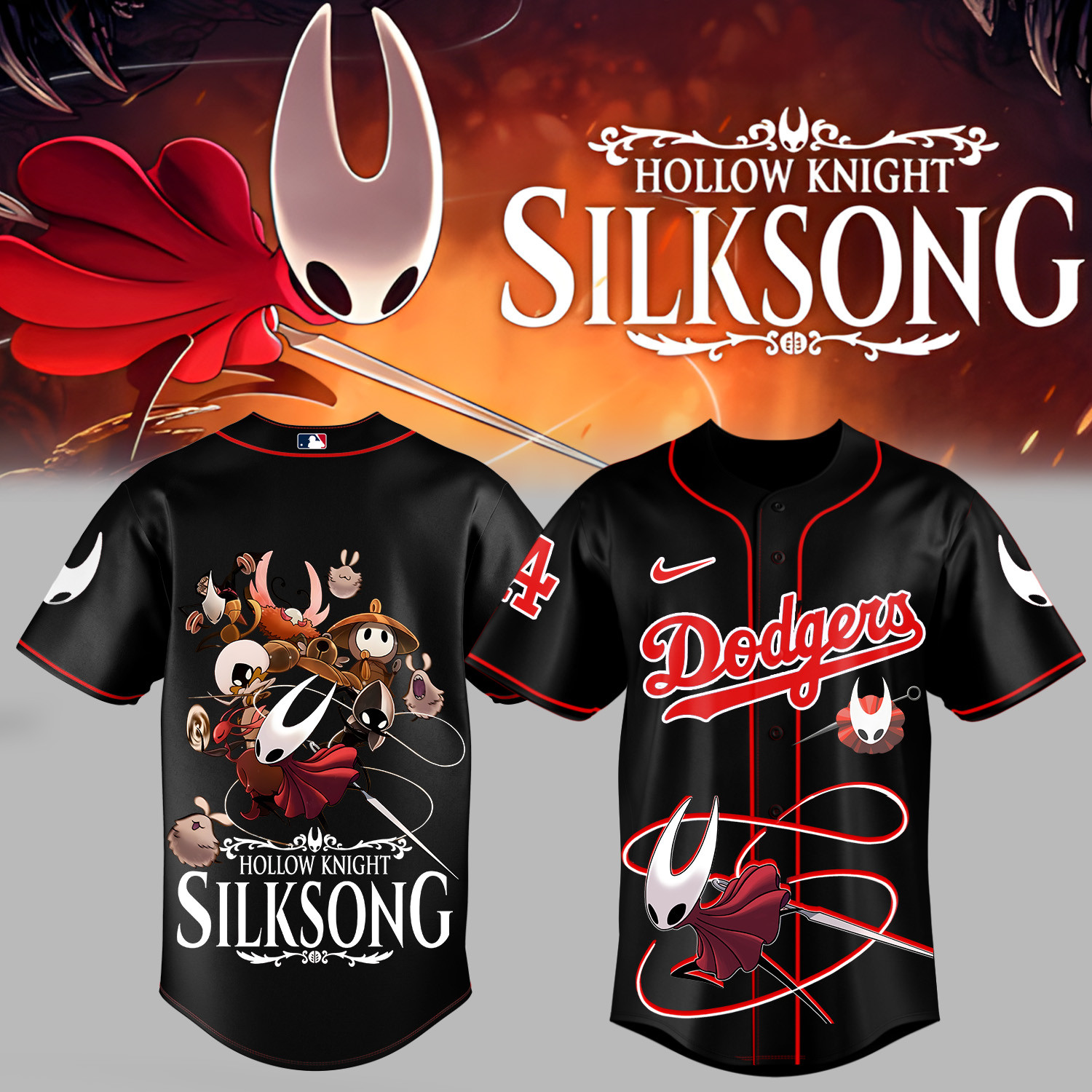 La Dodgers Merch Hollow Knight Silksong Jersey Unique Present For Gamers