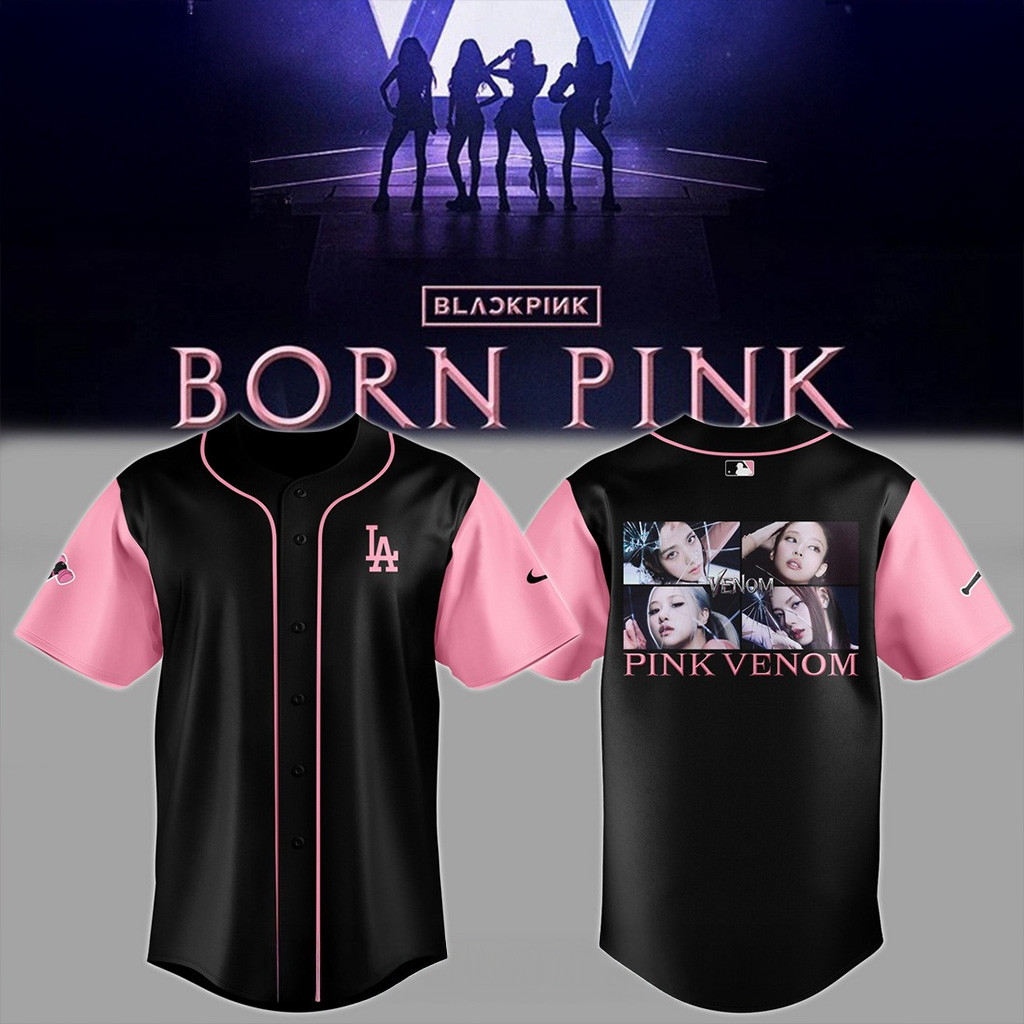LA Dodgers X Blackpink World Tour Baseball Jersey 2025 Fan Merch Gifts For Baseball Fans