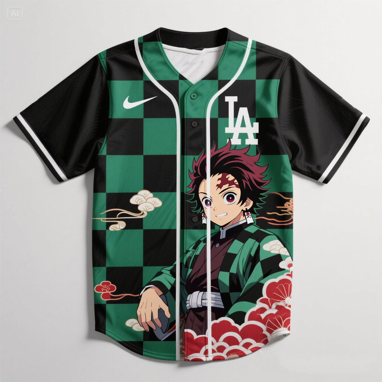 La Dodgers X Demon Slayer Tanjiro Jersey 2025 Gift Ideas For Baseball Fans
