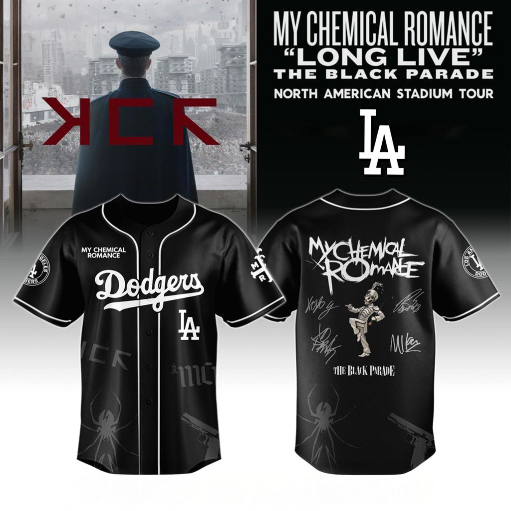LA Dodgers X My Chemical Romance Long Live The Black Parade Jersey LA Dodgers Merch