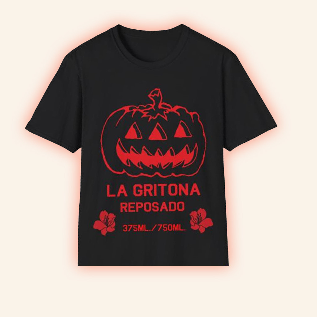 La Gritona Merch Triclops Pumpkin T-Shirt Halloween Gifts For Girlfriend