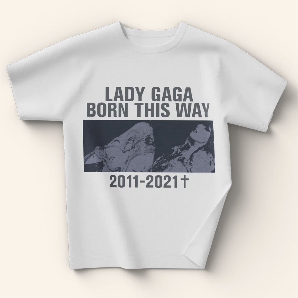 Lady Gaga Mayhem Tour Merch 2025 Concert 2011 2021 T-Shirt White Gifts For Fans