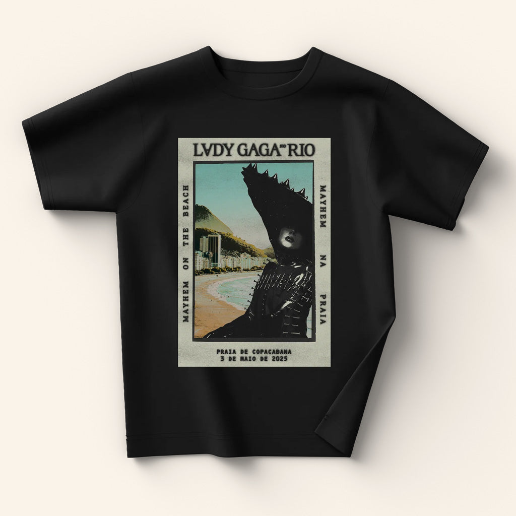 Lady Gaga Mayhem Tour Merch 2025 Concert Shirt Black Rio Poster T-Shirt Gifts For Friends