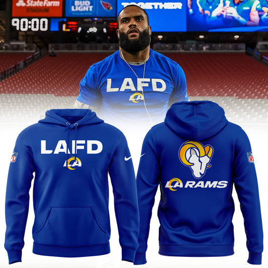 LAFD Los Angeles Rams Hoodie Football Gifts For Men
