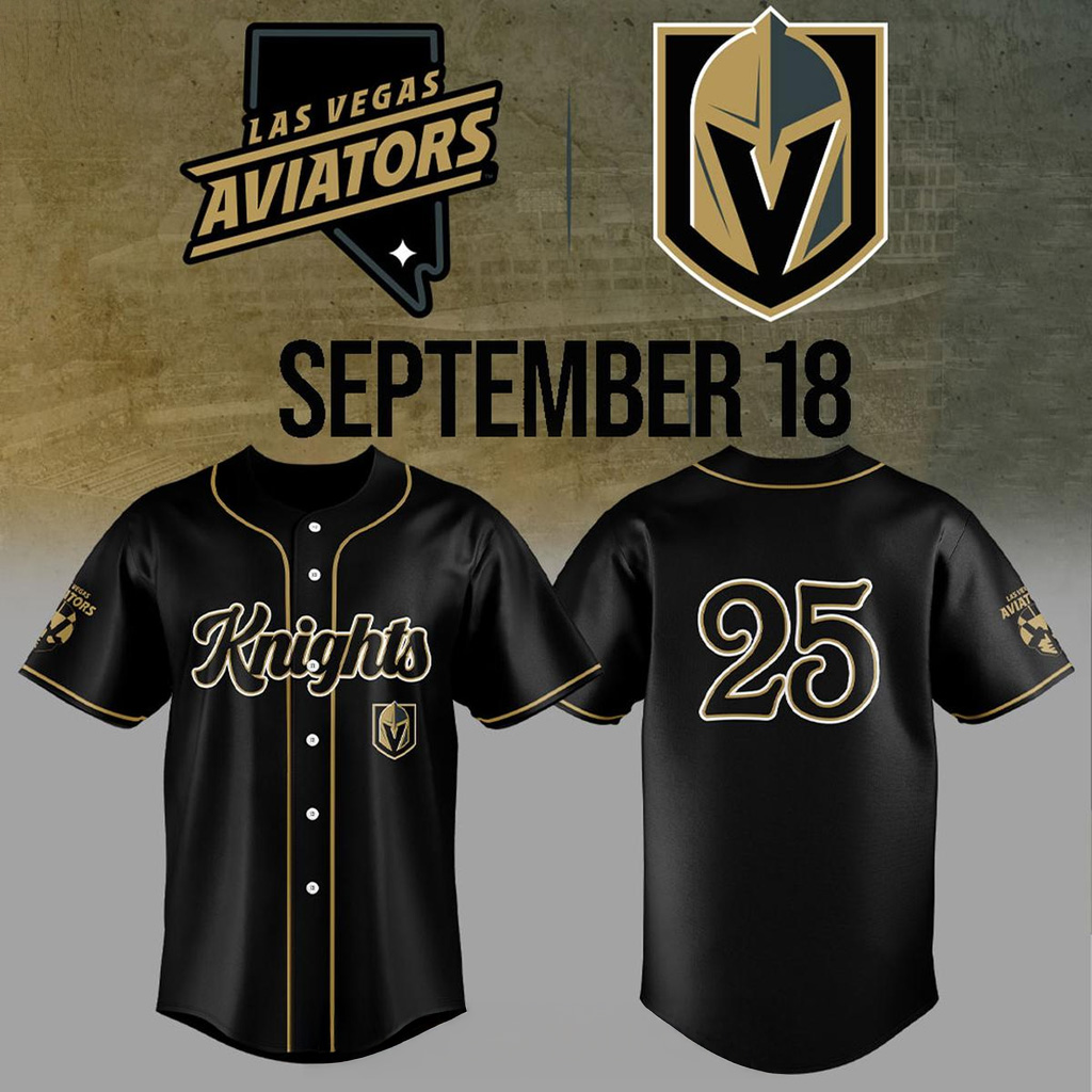 Las Vegas Aviators Golden Knights Collab Two Teams One Jersey Fan Merch Gifts For Dad