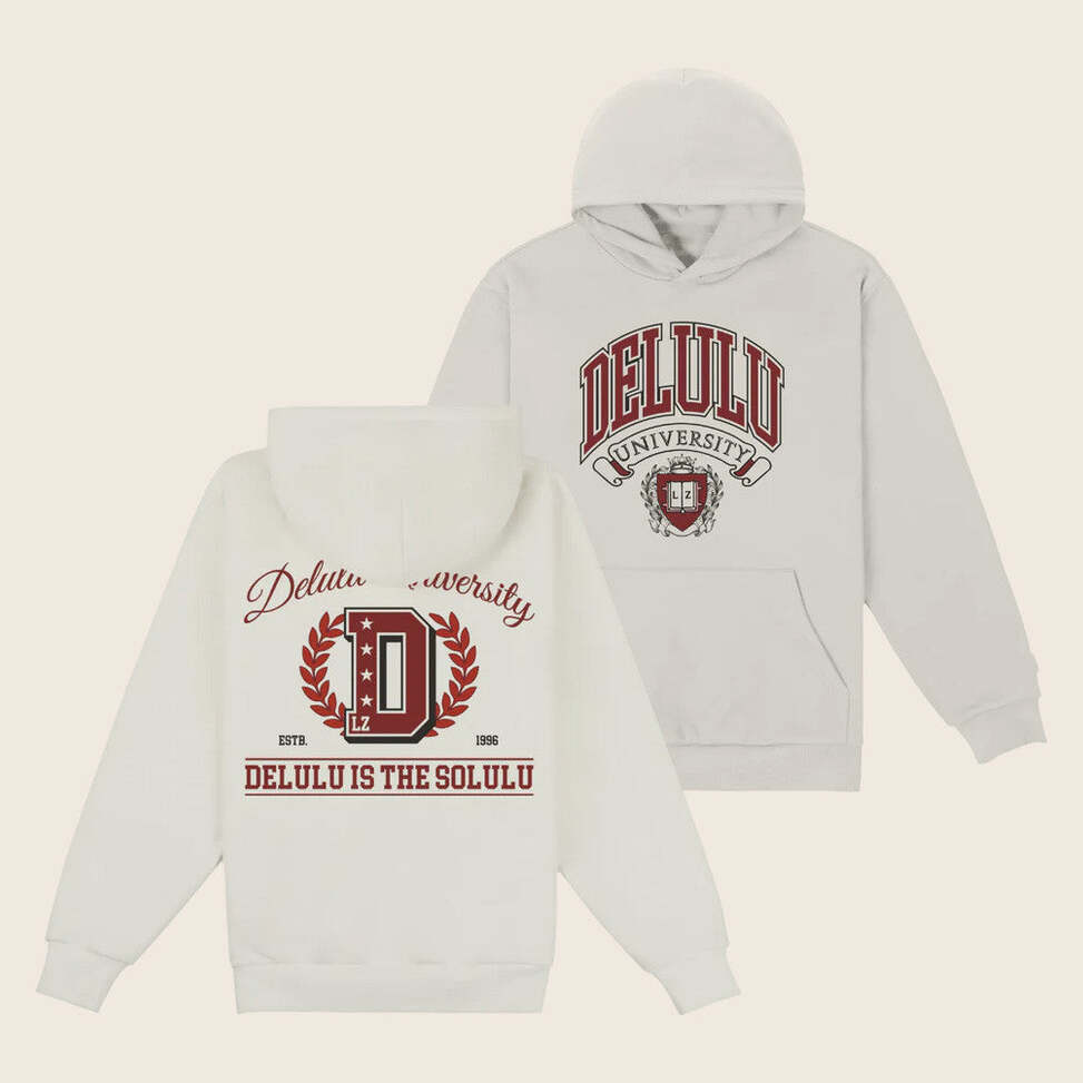 Layze Merch Delulu University Official Hoodie Gifts For Best Friends Birthday Gifts For Him