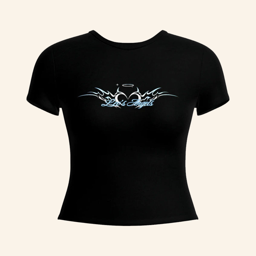 Leo Skepi Merch Leo's Angels Women's Baby Tee Birthday Gift For Mom