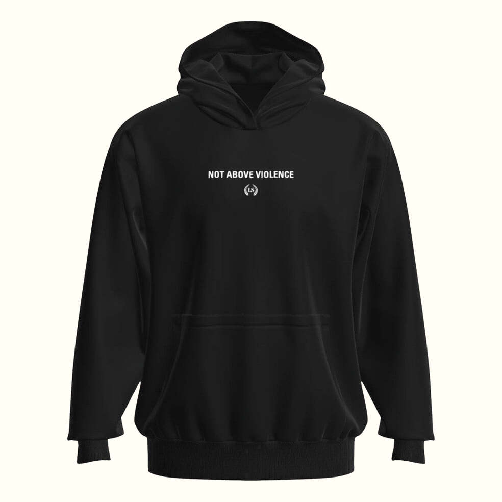 Leo Skepi Merch Not Above Violence Hoodie Present For Husband Birthday Gifts For Fans