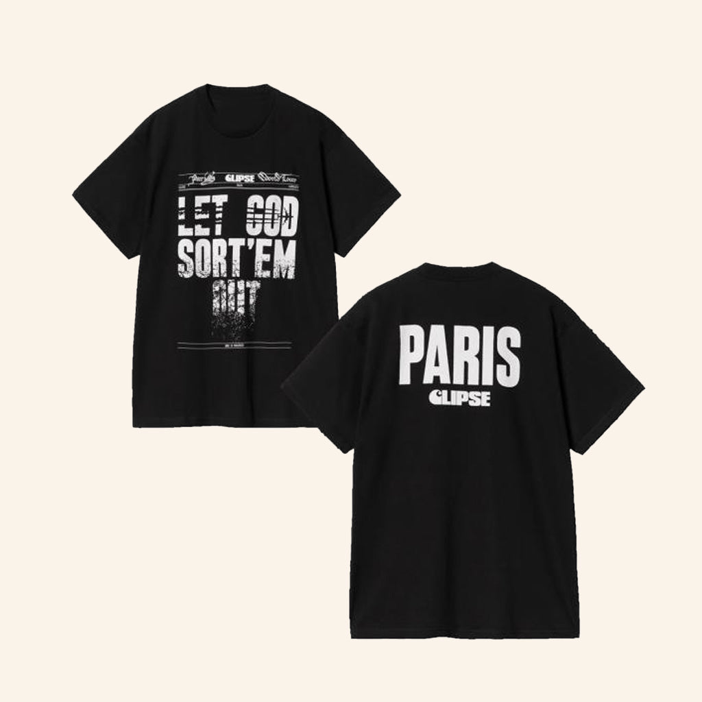 Let God Sort Em Out Merch Carhartt Wip X Clipse Paris T-Shirt Gifts For Him