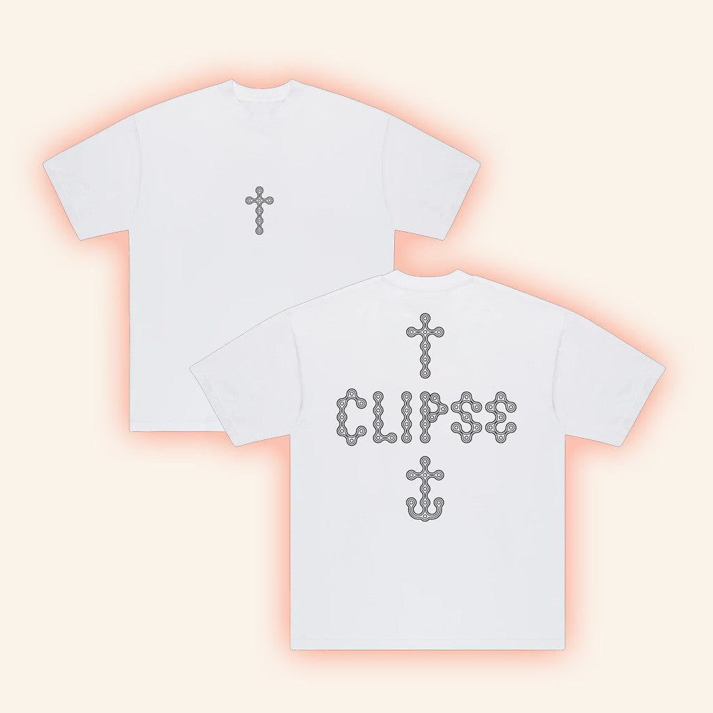 Let God Sort Em Out Merch Josh Sperling X Clipse Cross T-Shirt White Fans Gifts
