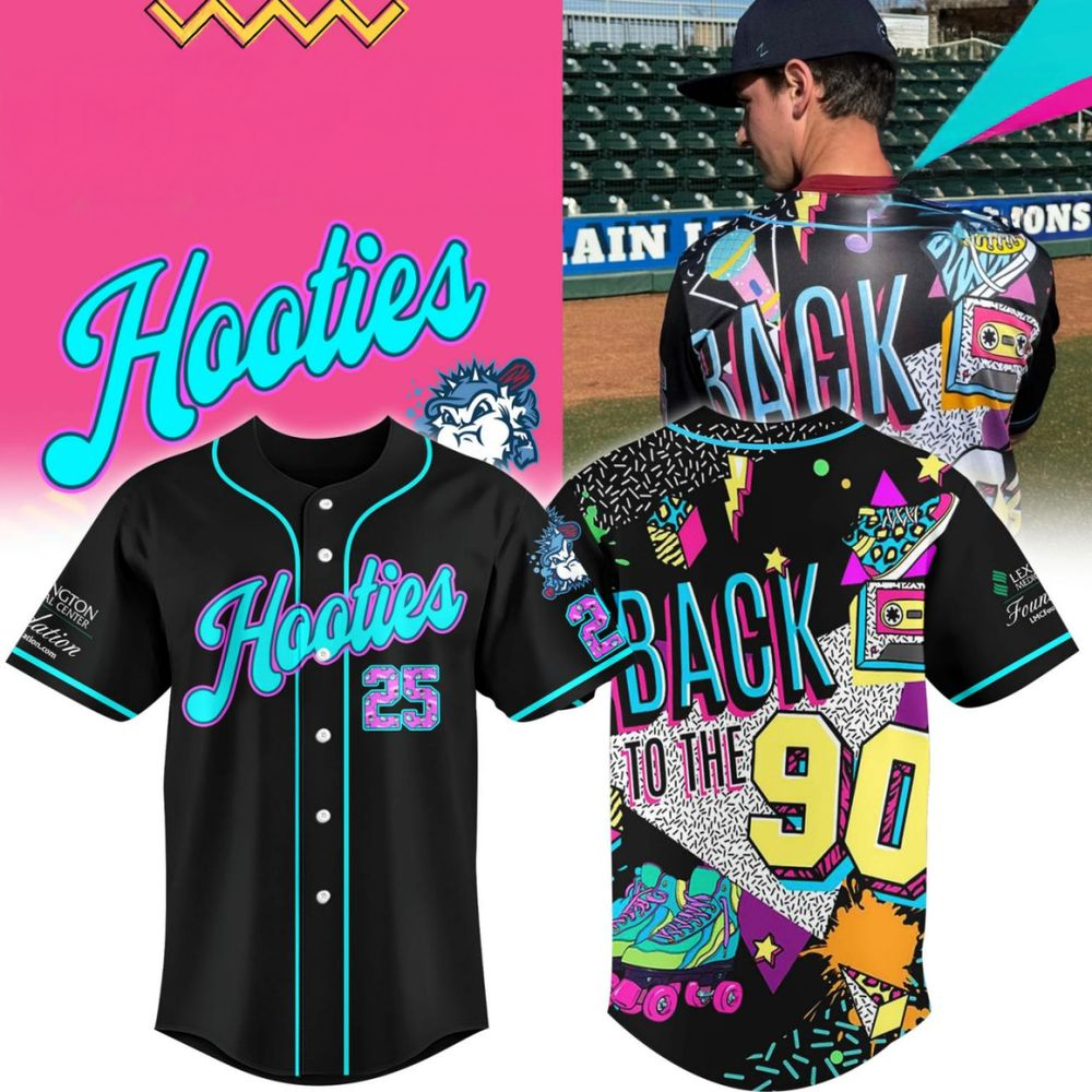 Lexington County Blowfish x Hooties "Back to the Nineties" 2025 Baseball Jersey Fathers Day Gifts