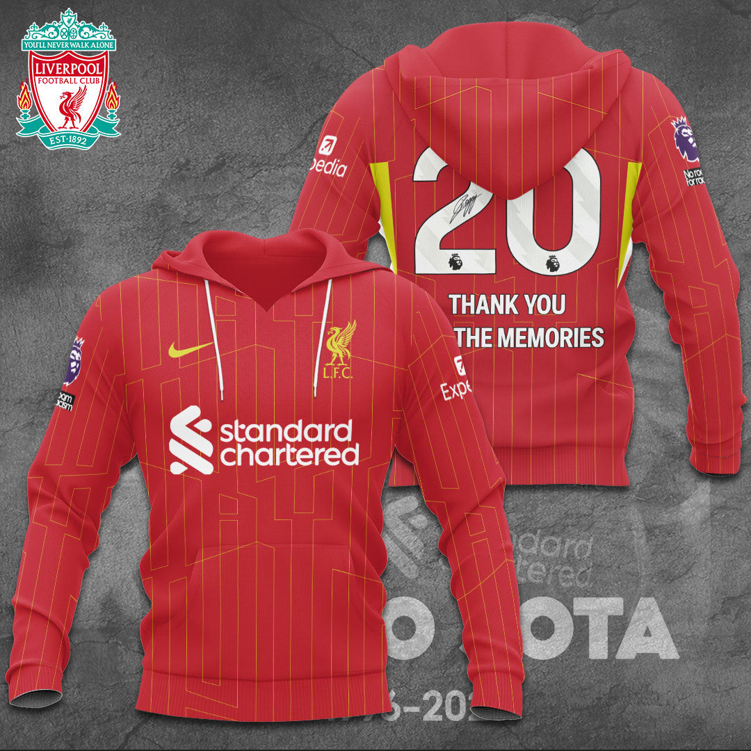 Lfc X Diogo Jota 3d Hoodie Thank You For The Memoriese Merch Gift For Legacy Keepers