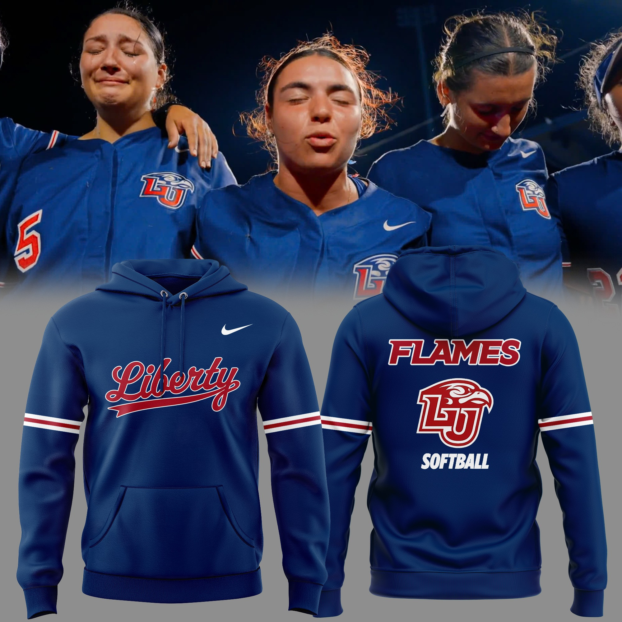 Liberty Softball Hoodie Softball Gifts For Fans