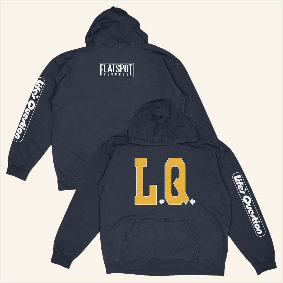 Lifes Question LQ Hoodie Damaged Goods Merch Unique Gifts For Husband Gifts For Best Friend