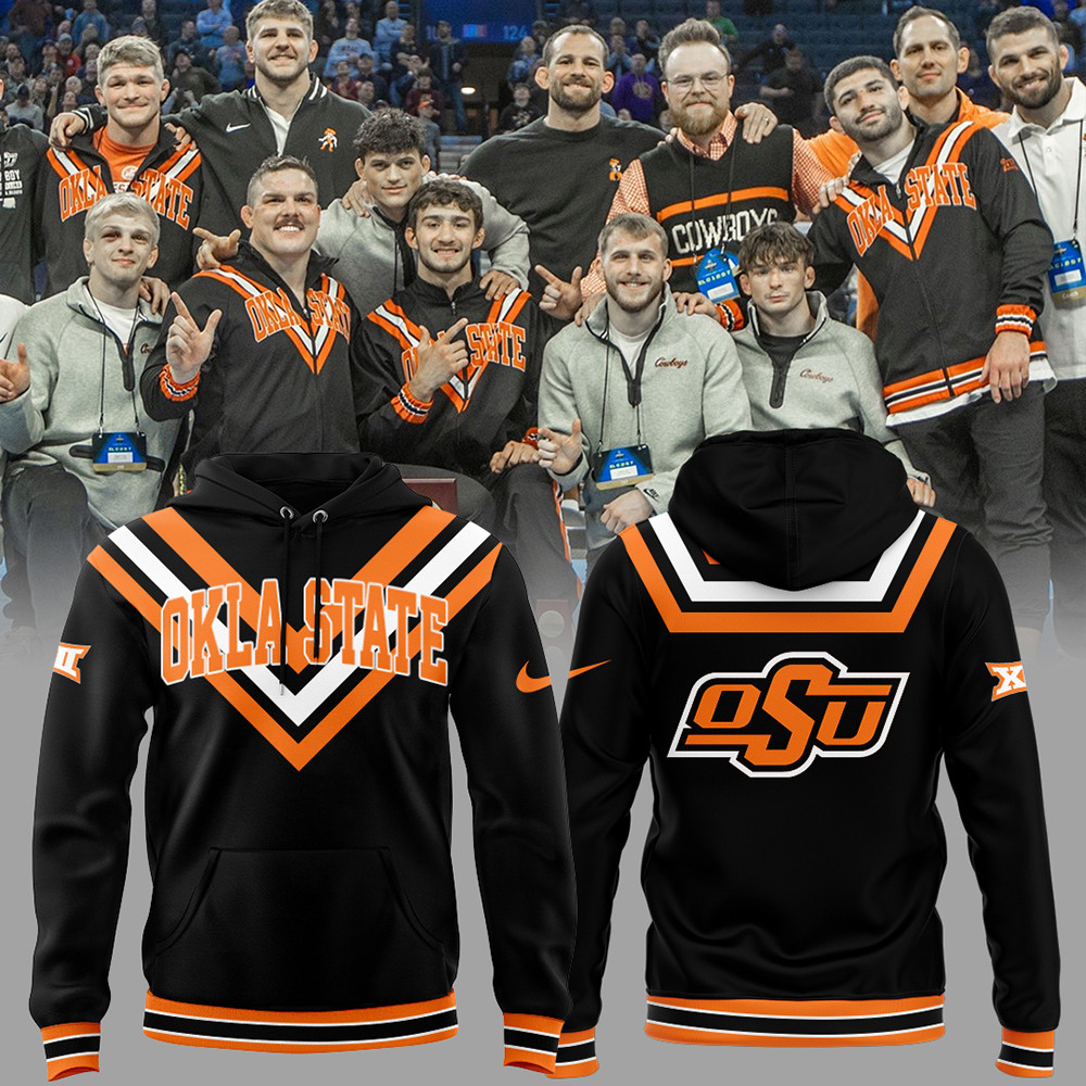 Limited Edition OSU Cowboy Wrestling Black Hoodie