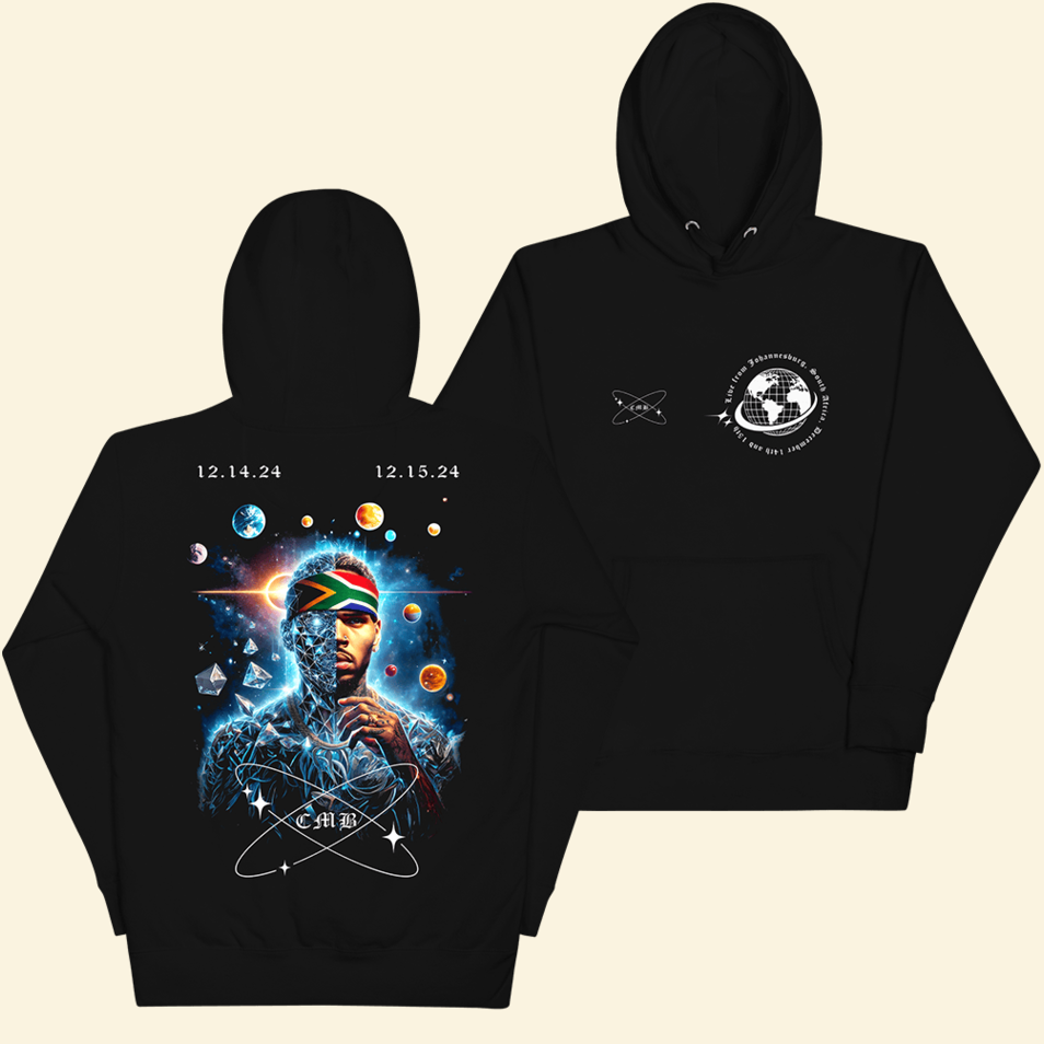 Live From Johannesburg Hoodie Chris Brown Merch Dad Birthday Gifts For Father's Day 2025