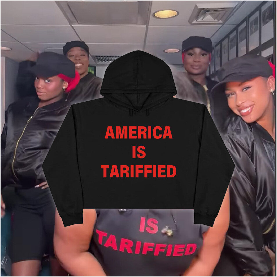Lizzo America Is Tariffied Cropped Hoodie Lizzo Tariffied Hoodie Perfect Mother' Day Gifts