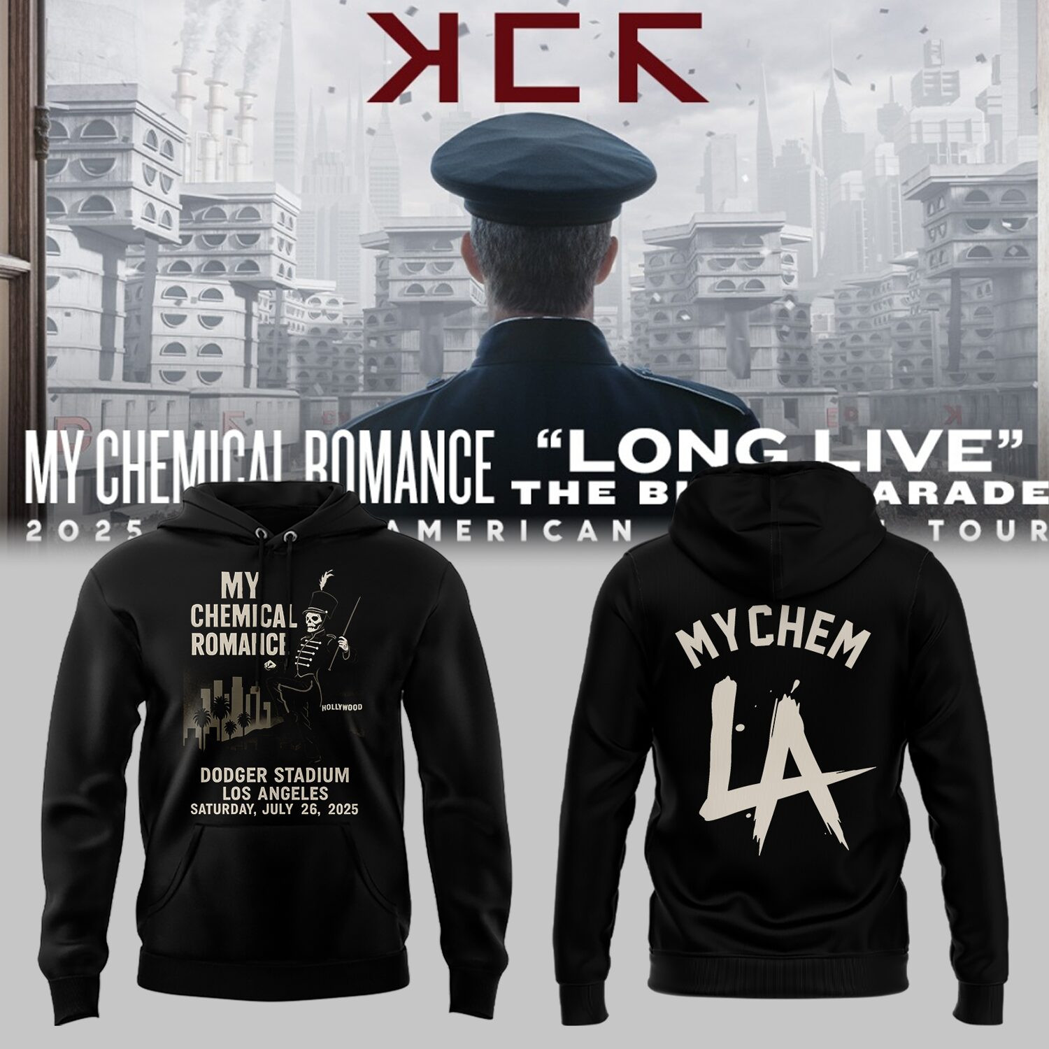 Long Live The Black Parade Tour 2025 X La Hoodie