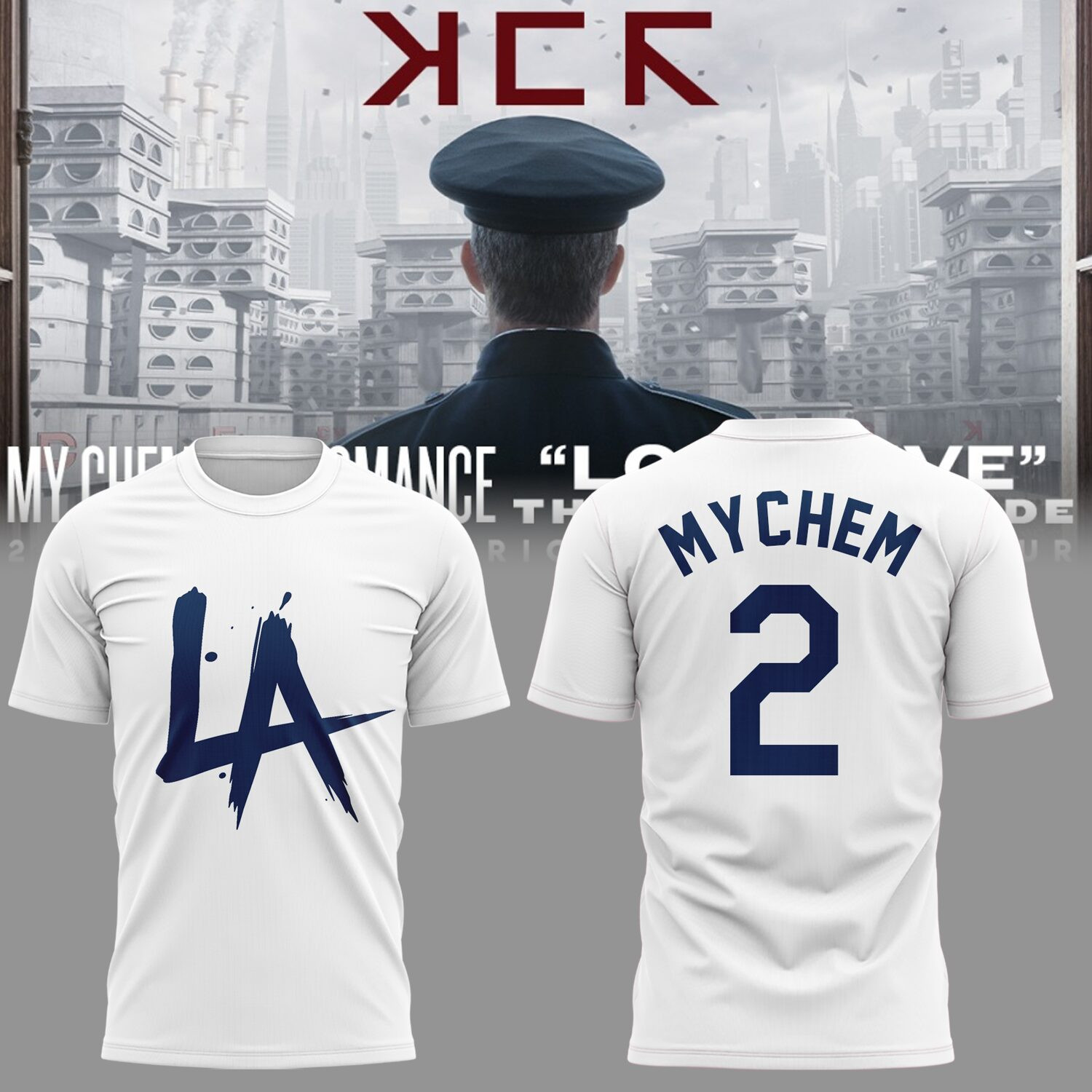 Long Live The Black Parade Tour 2025 X La Tshirt Fan Merch