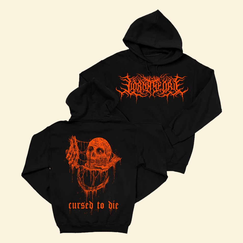 Lorna Shore Cursed To Die Hoodie Lorna Shore Merch Awesome Father's Day Gifts For Dad