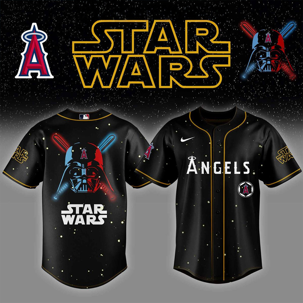 Los Angeles Angels MLB x Star Wars 2025 Baseball Jersey Los Angeles Angels Merch For Fans