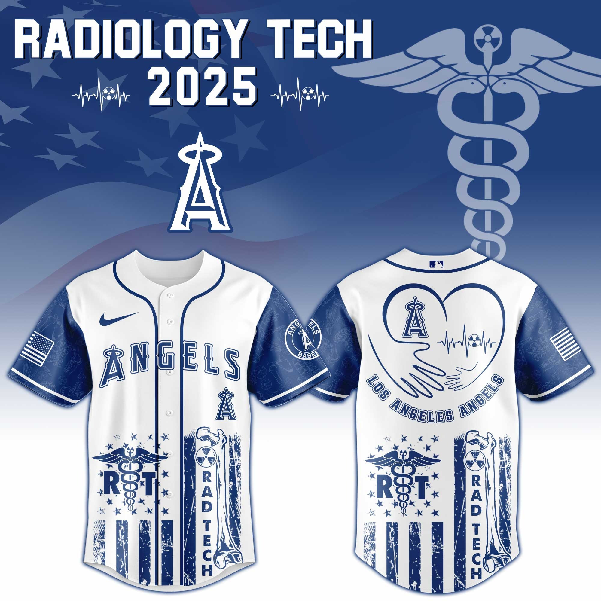 Los Angeles Angels x Radiology Tech Night Exclusive Design Jersey Los Angeles Angels Merch