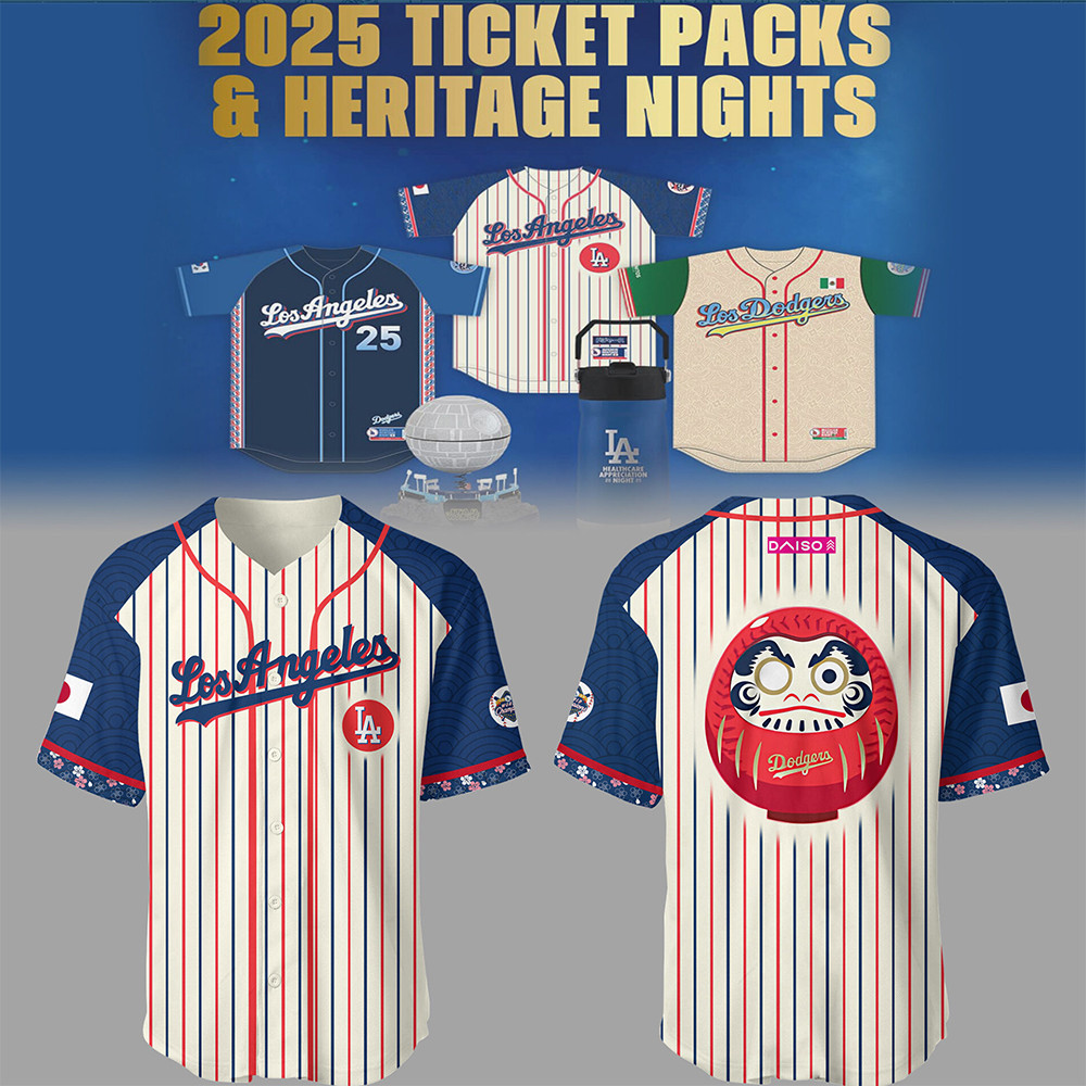 Los Angeles Dodger MLB 2025 Japanese Heritage Night Jersey Cool Gifts For Baseball Lovers