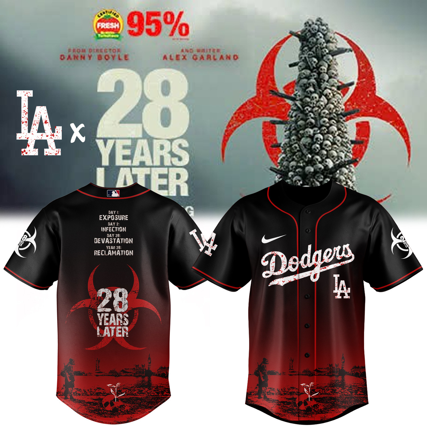 Los Angeles Dodgers 28 Years Later Jersey 2025 Anniversary Collection Holiday Sale Gift