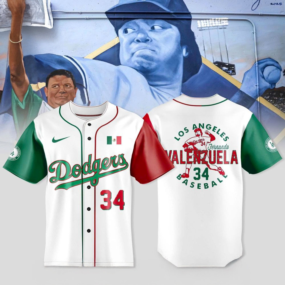 Los Angeles Dodgers Fernando Valenzuela Legacy Jersey Dodgers Merch Fans Gifts