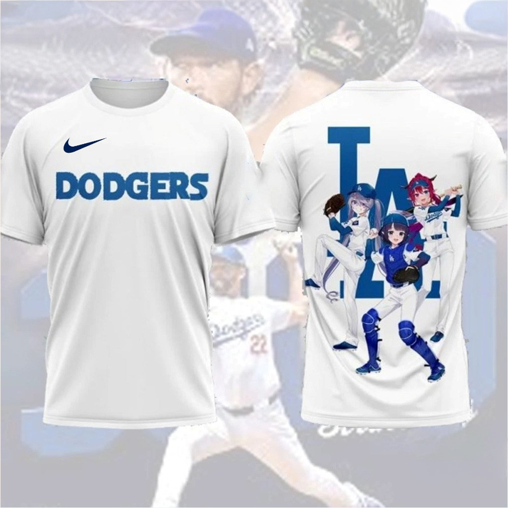 Los Angeles Dodgers Hololive Night 2025 T-Shirt Dodgers Merch Gifts For Fans