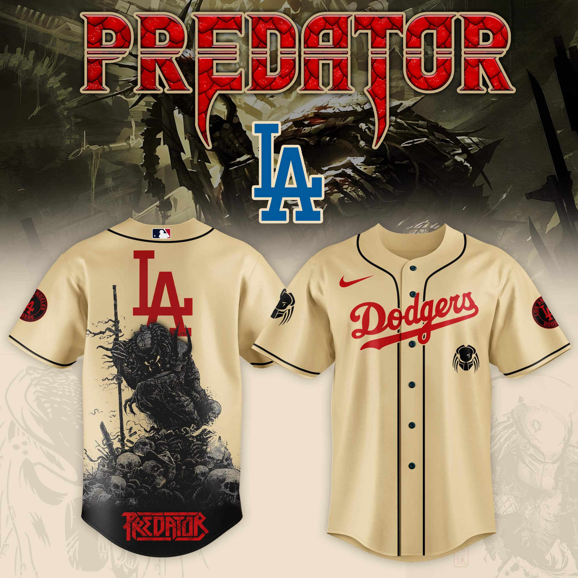 Los Angeles Dodgers Mlb X Predator Baseball Jersey For Fans