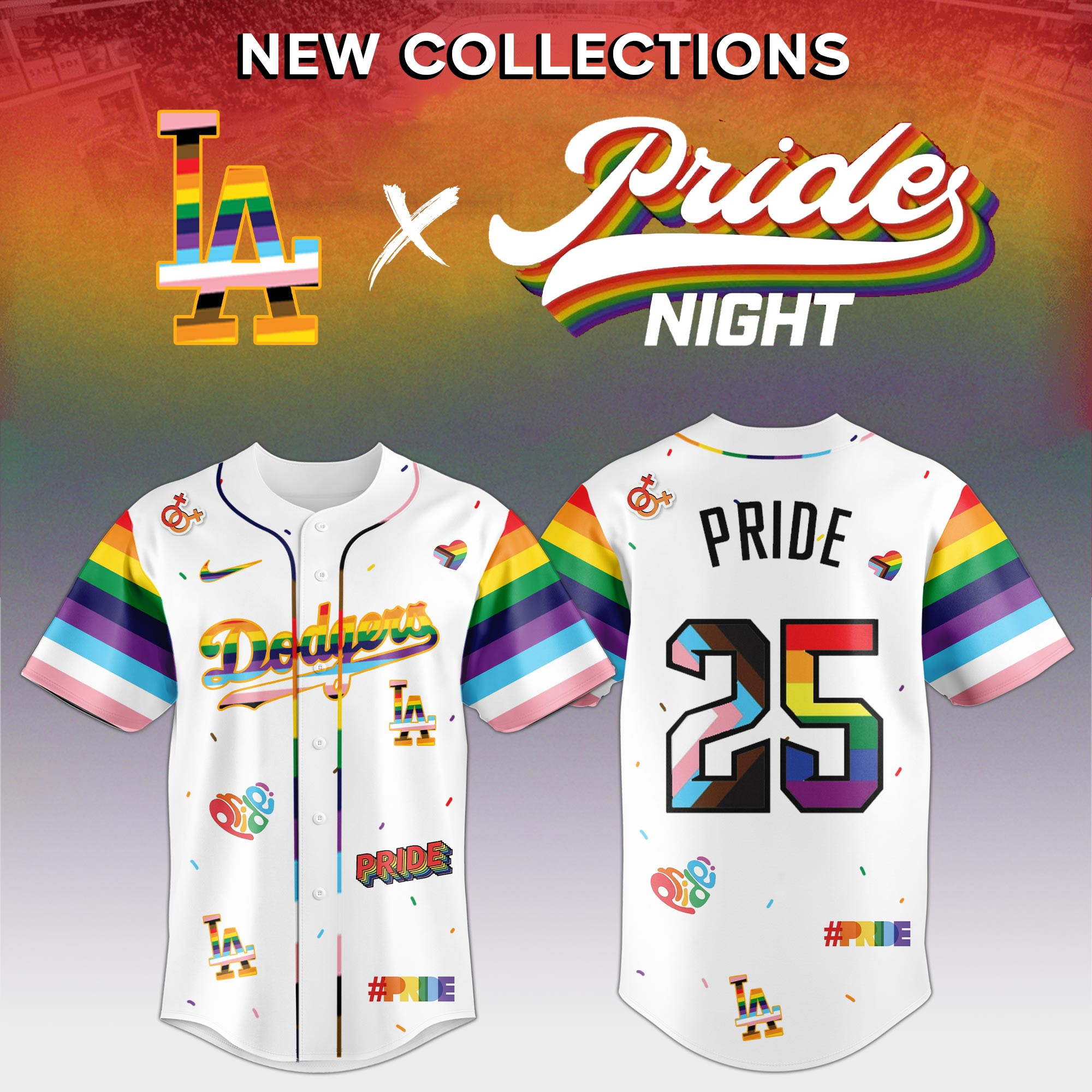 Los Angeles Dodgers Mlb X Pride Night Jersey Gift For Baseball Lovers