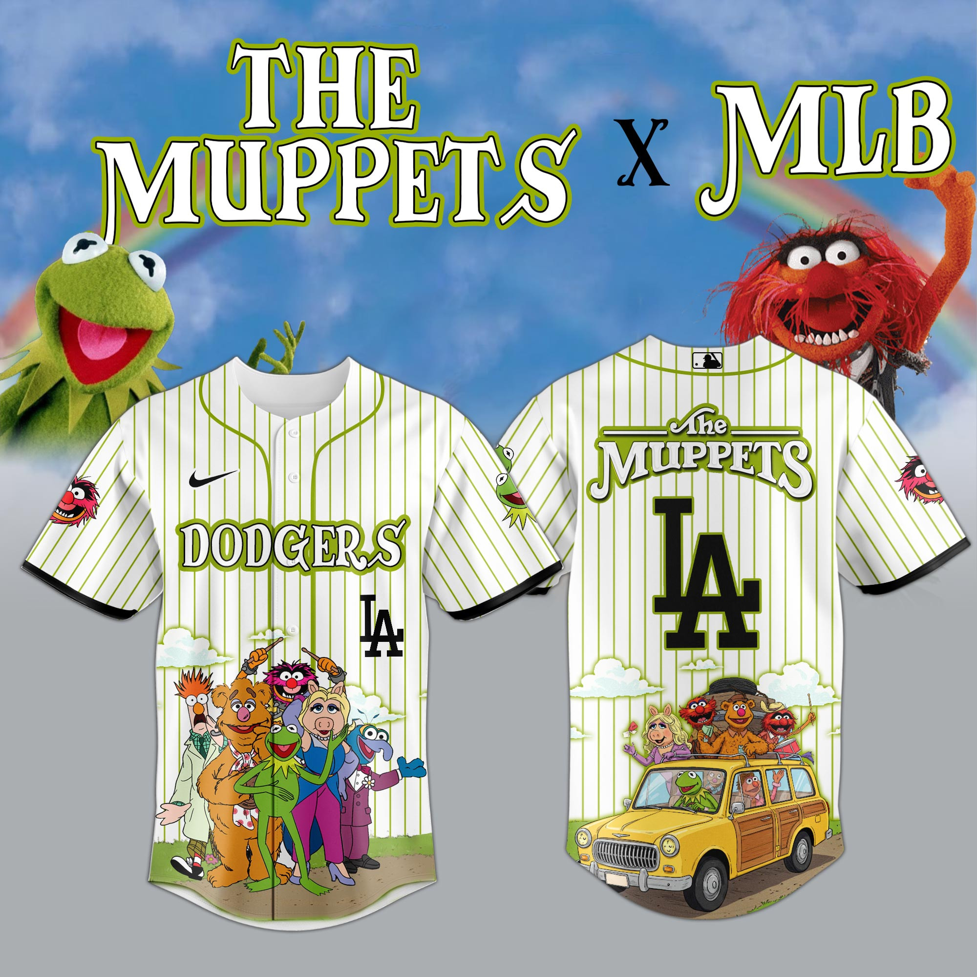 Los Angeles Dodgers Mlb X The Muppets Jersey Gift For Him