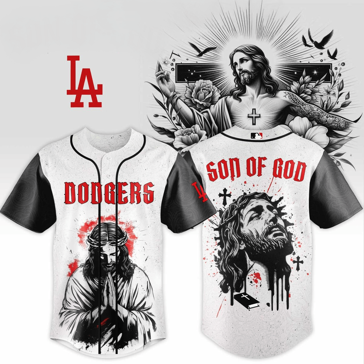 Los Angeles Dodgers Son Of God Blessing Jersey Dodgers Merch Gifts For Fans