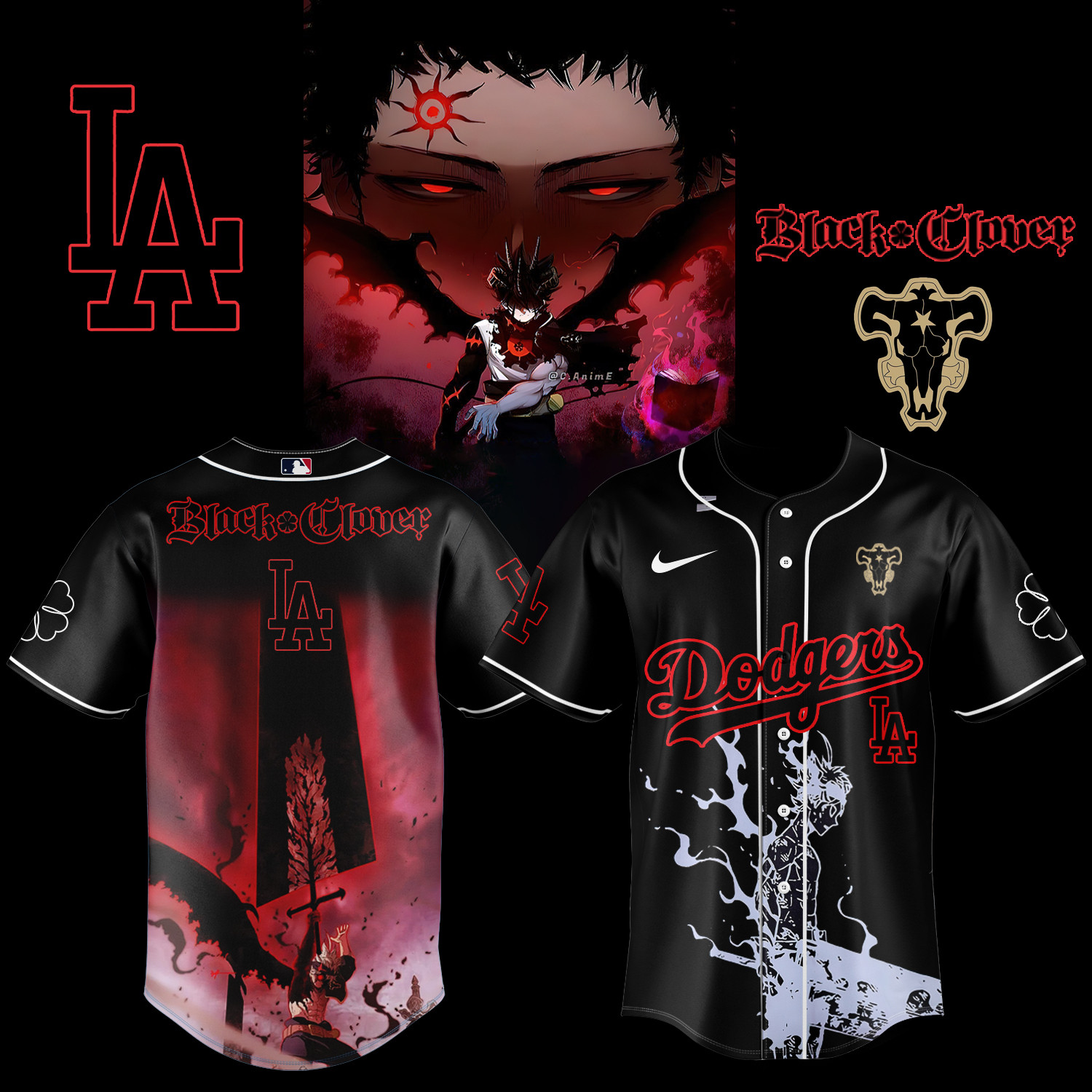 Los Angeles Dodgers X Black Clover Jersey 2025 Gift Idea For Baseball Lovers