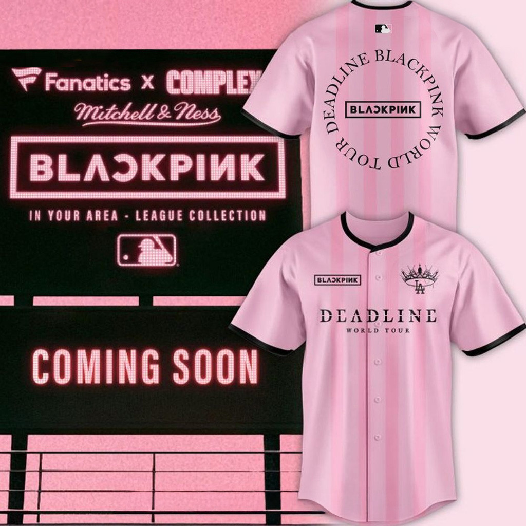 Los Angeles Dodgers X Blackpink Deadline World Tour Jersey 2025 Dodgers Merch For Fans