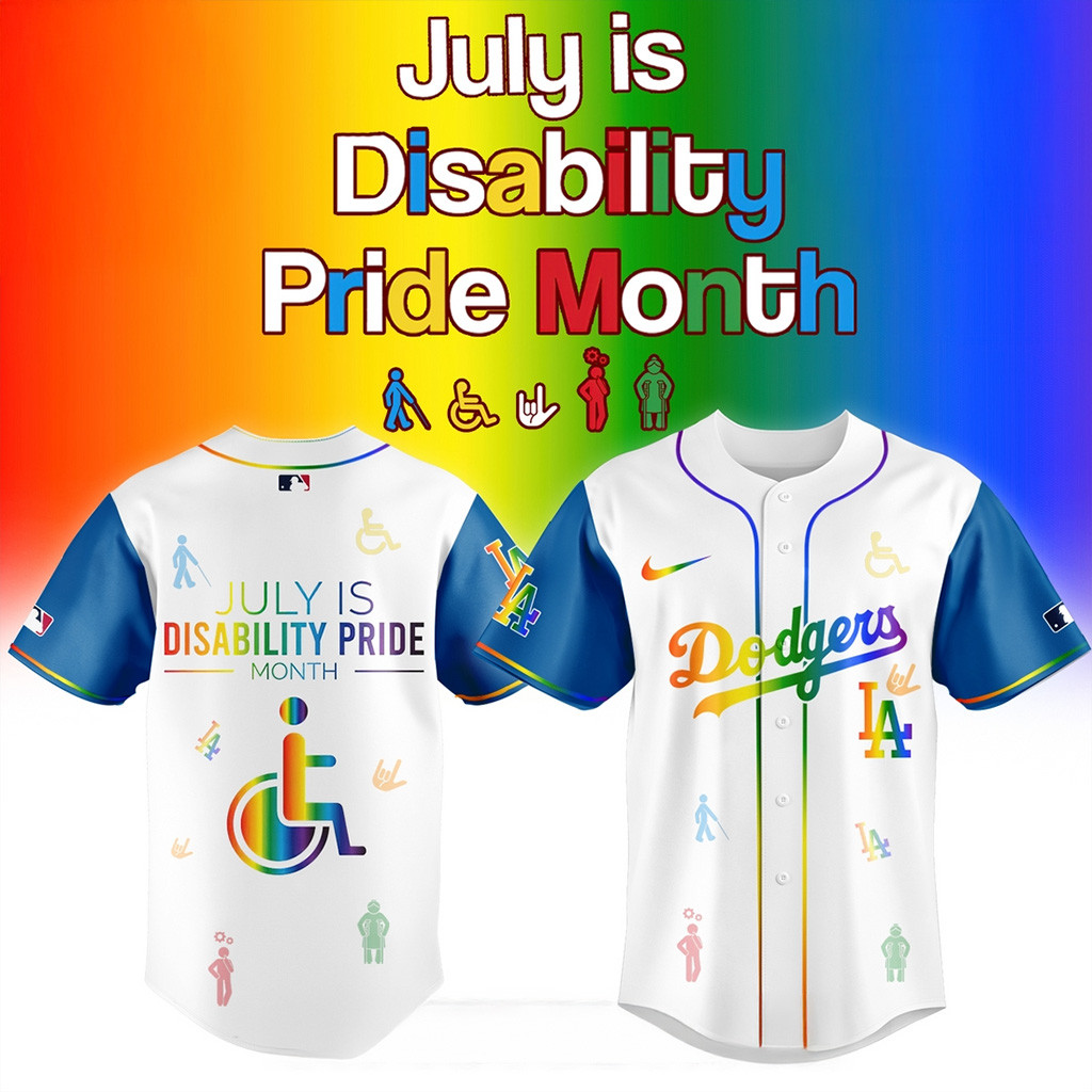 Los Angeles Dodgers x Disability Pride Month Baseball Jersey Dodgers Merch Baseball Fans Gift