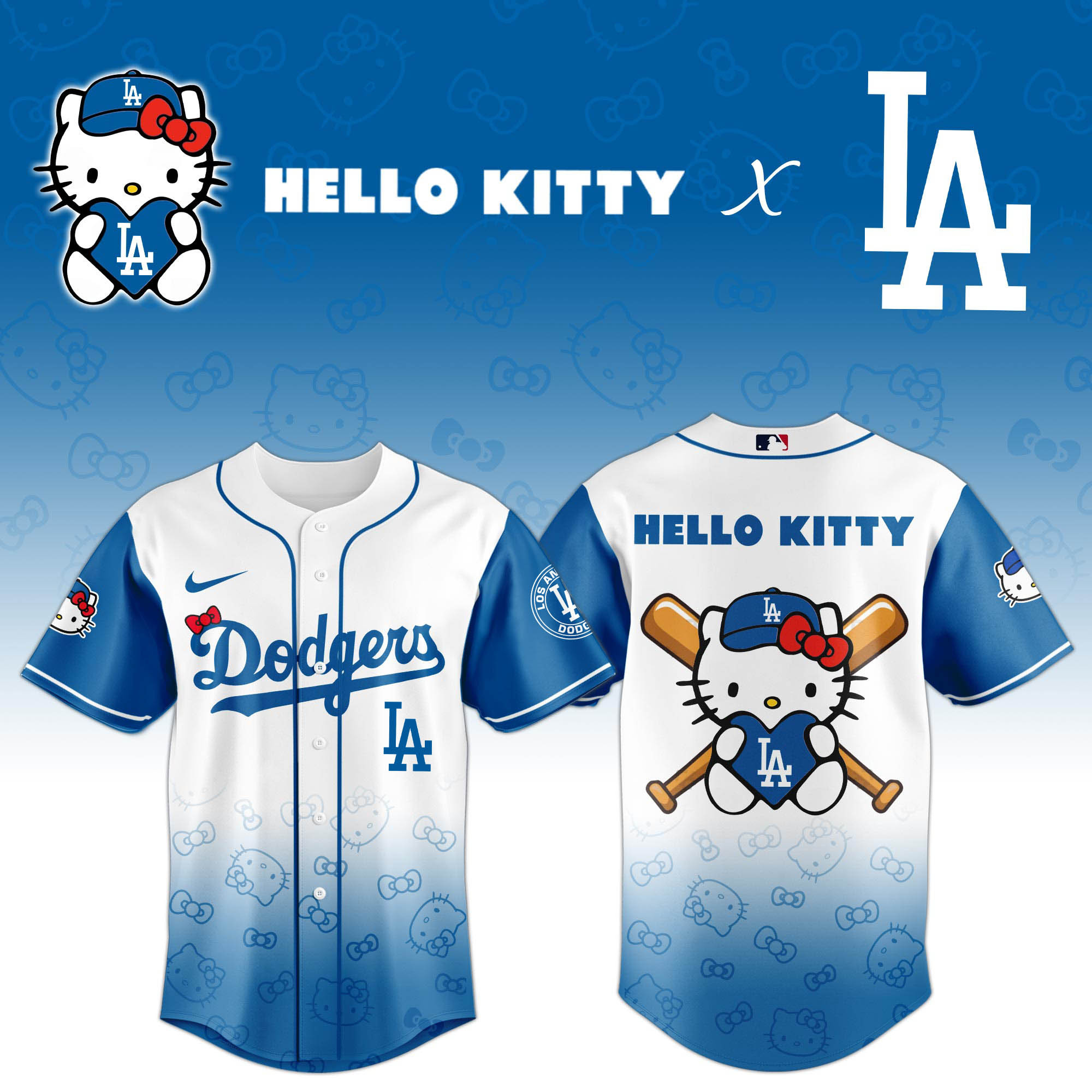 Los Angeles Dodgers X Hello Kitty Night 2025 Baseball Jersey Limited Edition
