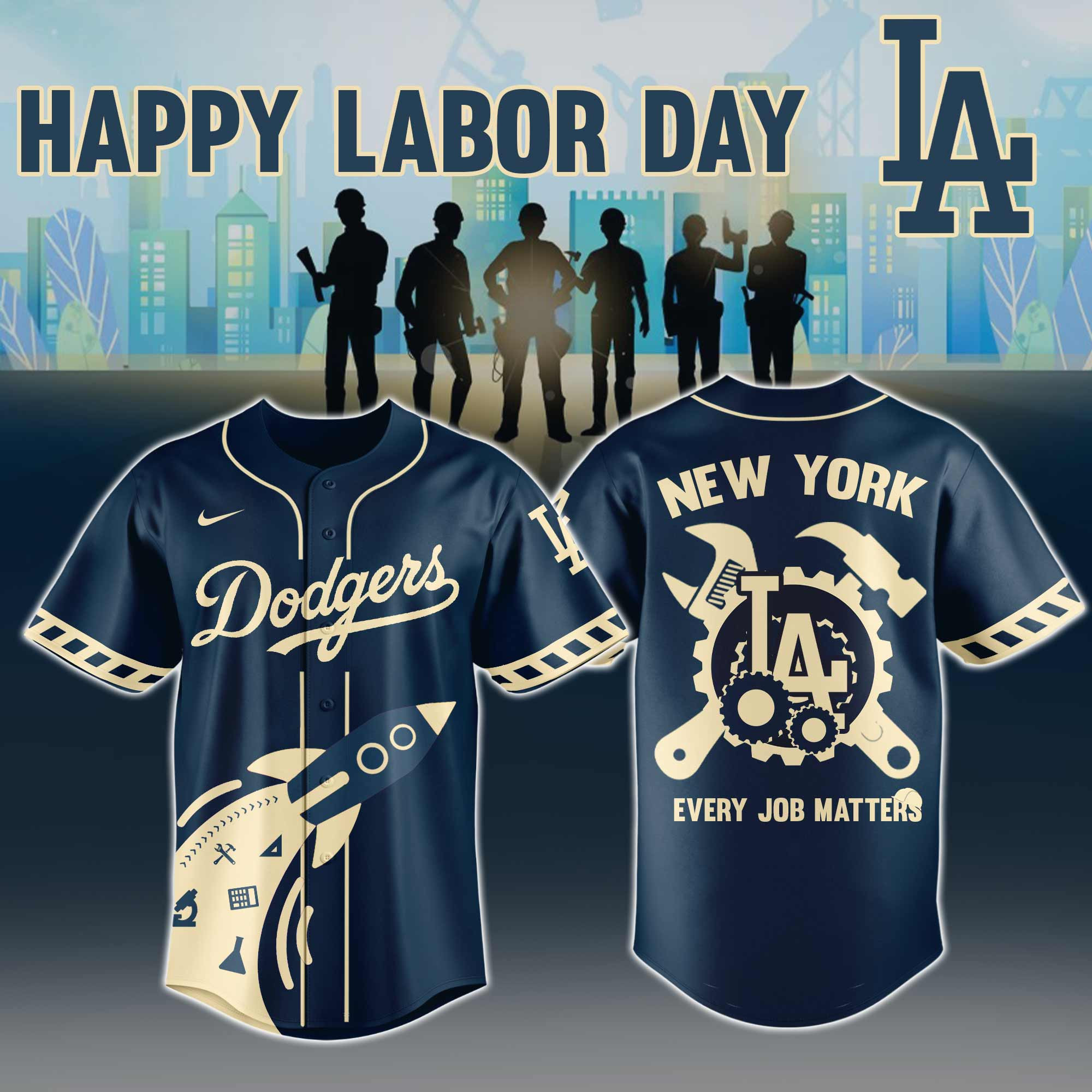 Los Angeles Dodgers X Labor Day Jersey 2025 Best Gifts For Baseball Fans