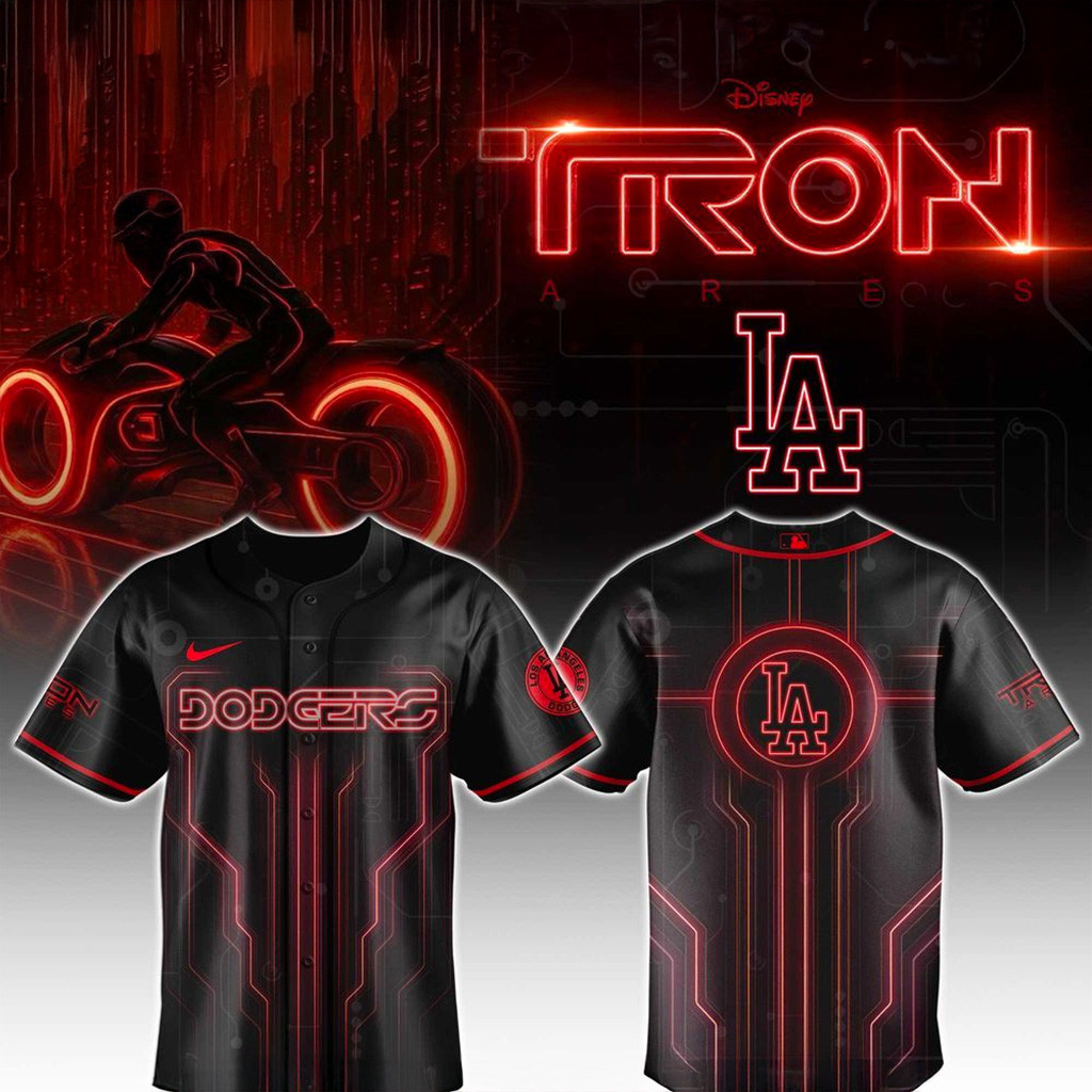 Los Angeles Dodgers X Neon Red Lines Special Jersey Dodgers Merch Him Gifts