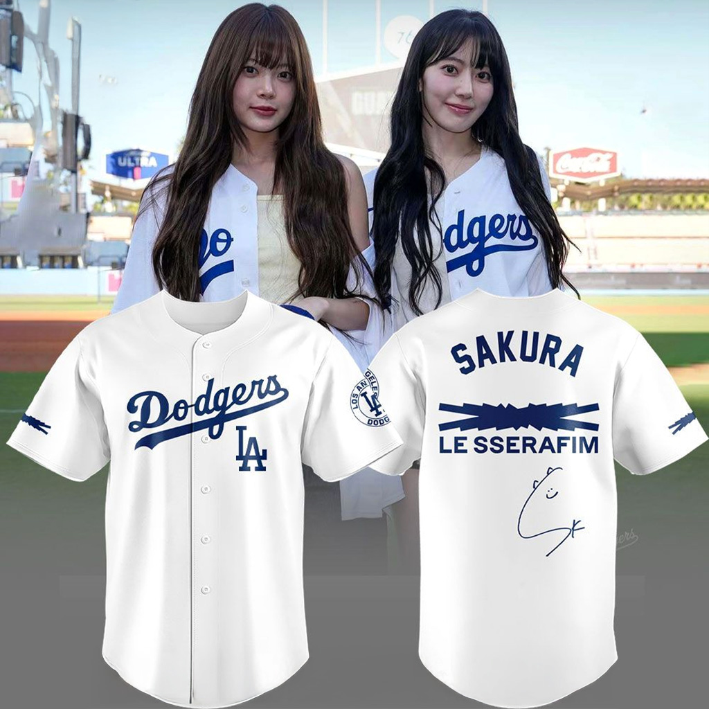 Los Angeles Dodgers X Sakura Jersey Los Angeles Dodgers Merch Gifts Ideas For Friend