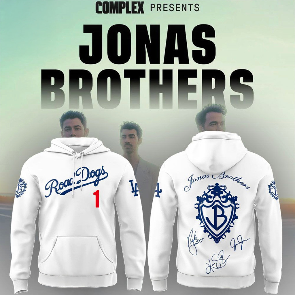 Los Angeles Dodgers X The Jonas Brothers Hoodie Los Angeles Dodgers Merch Gifts For Him