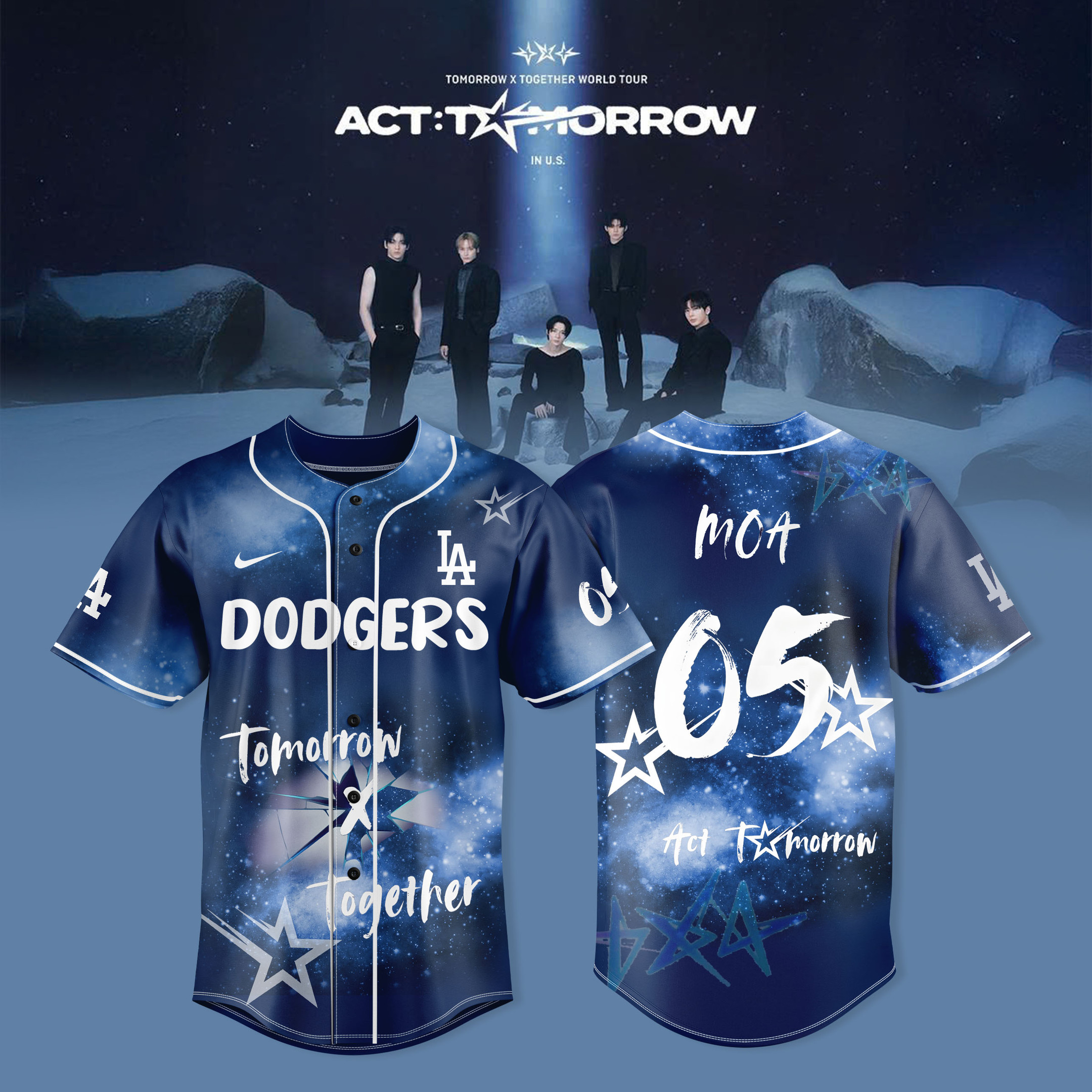 Los Angeles Dodgers X Together World Tour Act Tomorrow Jersey Unique Gift For Fans