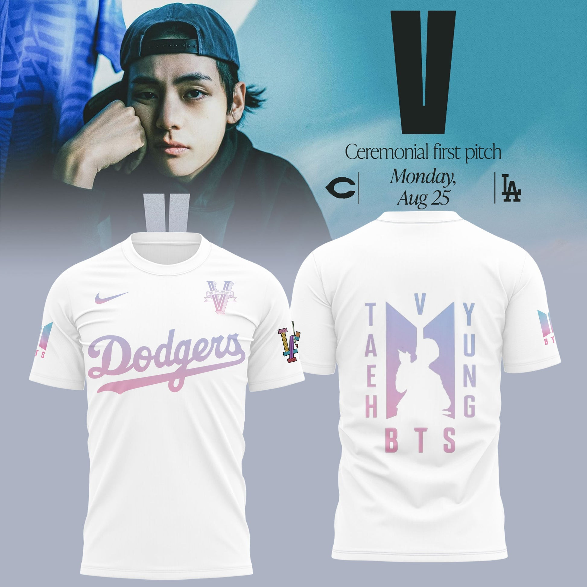 Los Angeles Dodgers X V Bts T shirt Best Gifts For Baseball Fans